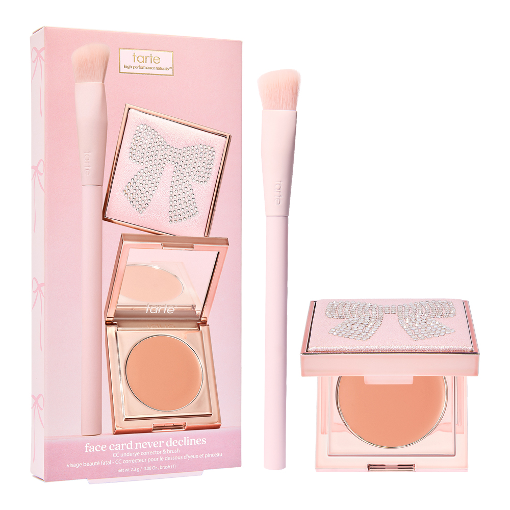 Face Card Never Declines CC Undereye Corrector & Brush Set (Holiday Limited Edition)