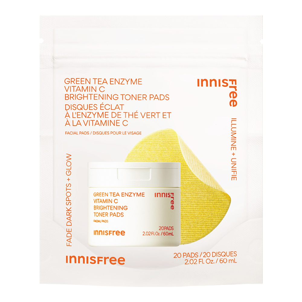 Green Tea Enzyme Vitamin C Brightening Toner Pads