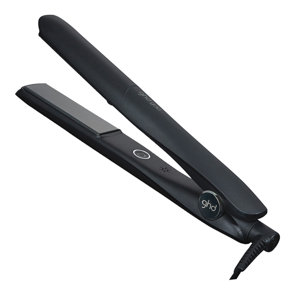 ghd Gold Hair Straightener, 26mm Plates for Sleek, Smooth Styling on All Hair Types, Black, Black