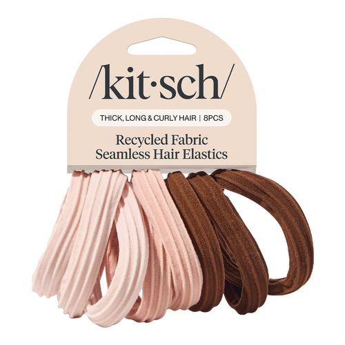 Buy Kitsch Rosewood Seamless Hair Elastics 8 PCs Set | Sephora Singapore