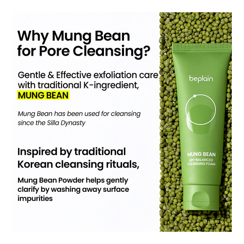 Buy BEPLAIN Mung Bean pH-Balanced Cleansing Foam | Sephora Singapore