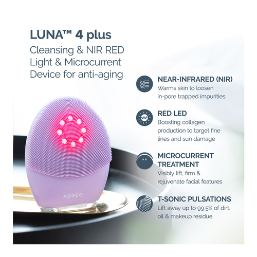 Masseur De Cuir Chevelu FOREO LUNA 4 - LED - Soin Cheveux 2 En 1 - Neuf D'origine