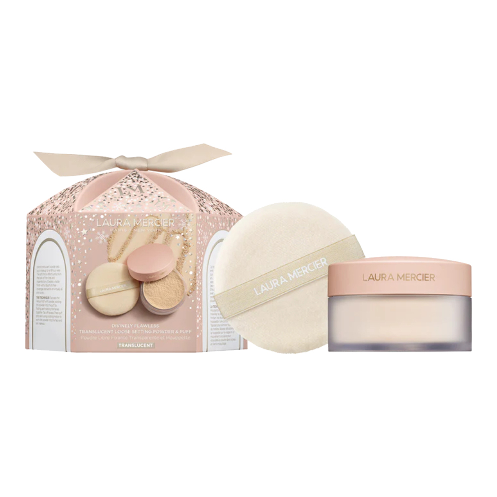 Divinely Flawless Translucent Loose Setting Powder & Puff Set (Holiday Limited Edition)