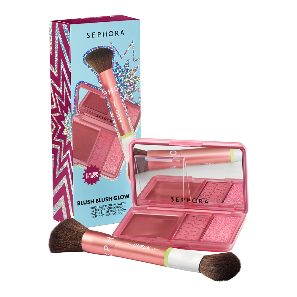 Blush Blush Glow Palette & Duo Cheek Brush (Holiday Limited Edition)