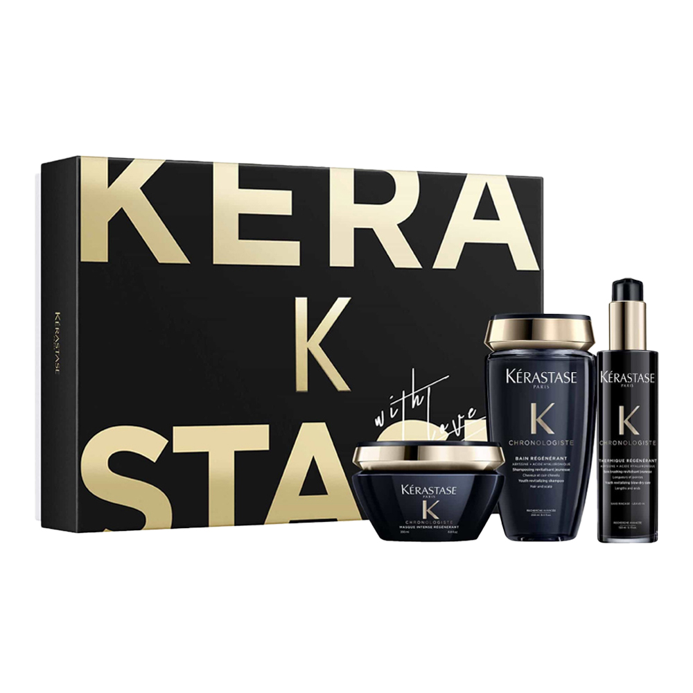 Chronologiste Youth Revitalizing Shampoo, Masque & Thermique Set