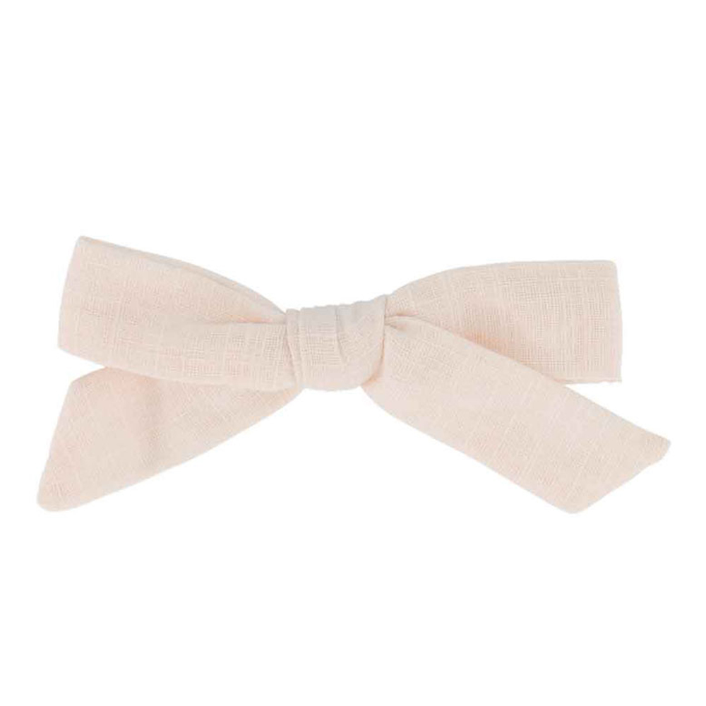 Clip With Cream Fabric Bow
