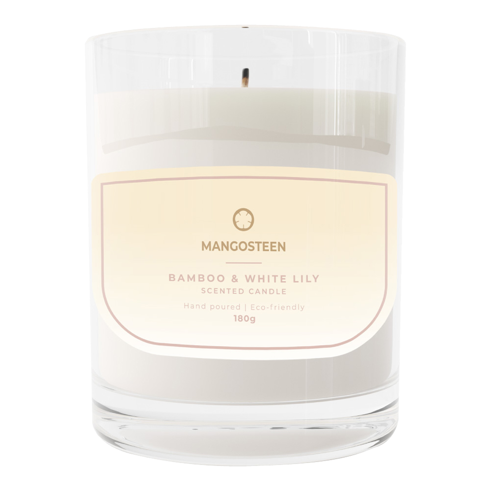 Bamboo & White Lily Scented Candle