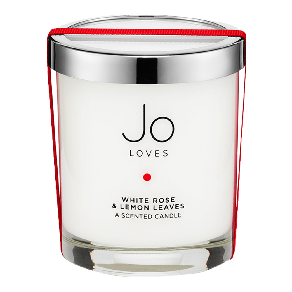 White Rose & Lemon Leaves A Scented Candle