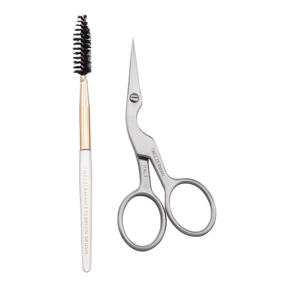 Brow Shaping Scissors & Brush Duo