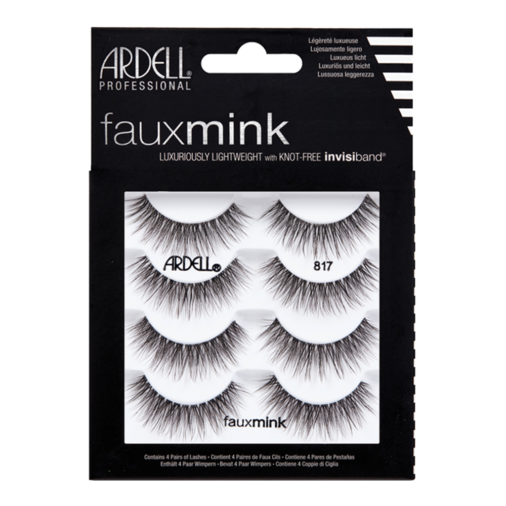 Faux Mink 4-Pairs False Eyelashes Multipack
