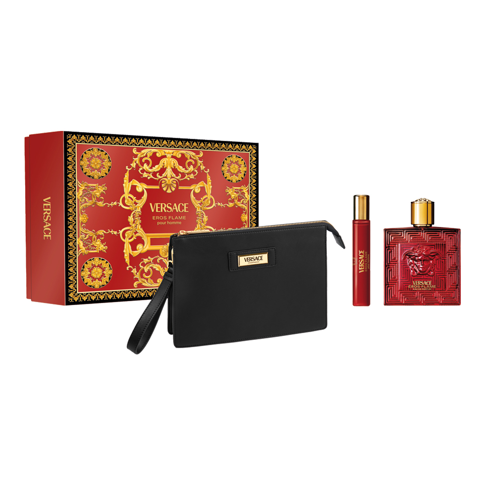 Eros Flame Pour Homme Eau De Parfum Trio (Holiday Limited Edition)