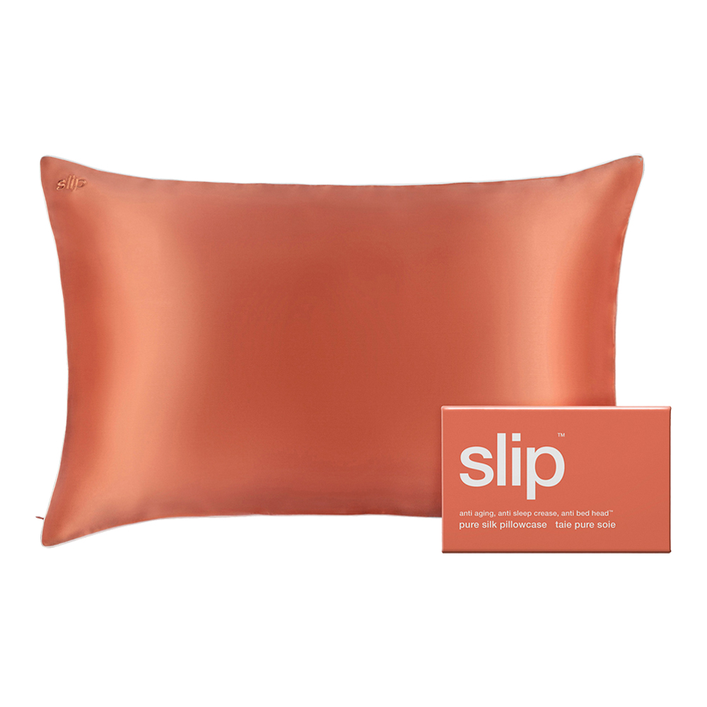 Pure Silk Queen Size Pillowcase Coral Sunset