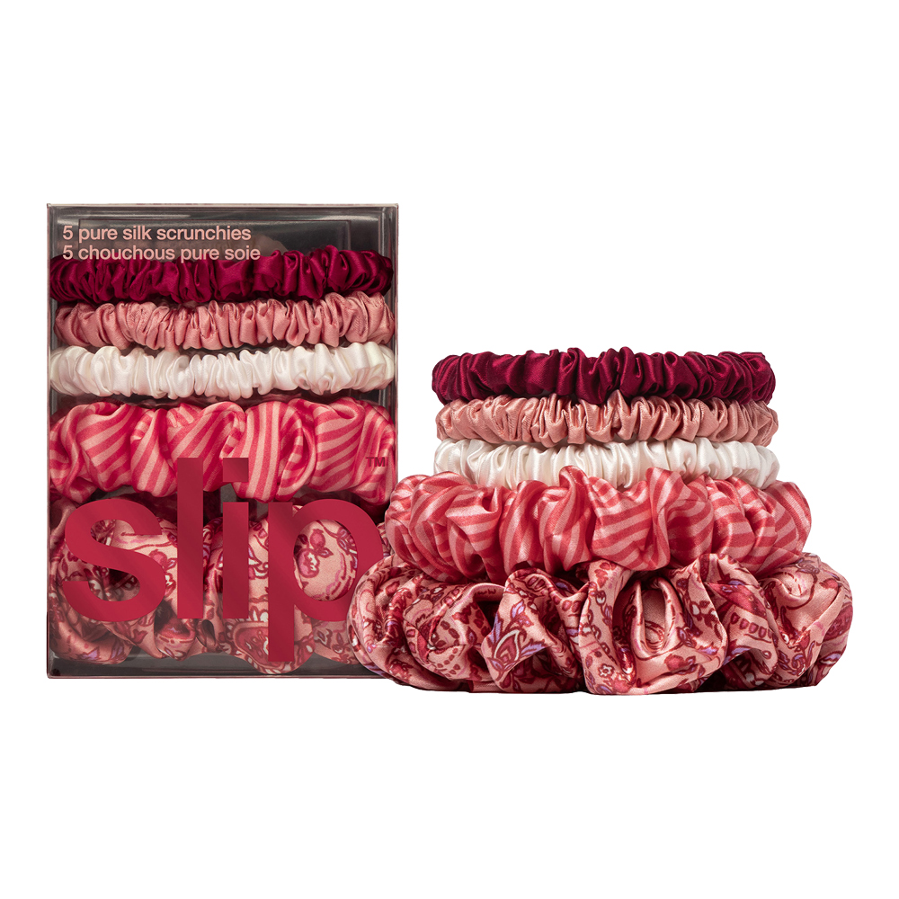 5 Pure Silk Scrunchies Set (Limited Edition)