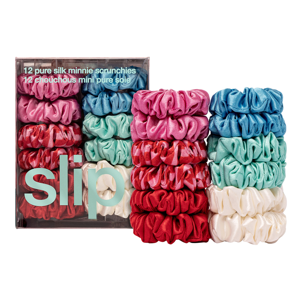 12 Pure Silk Minnie Scrunchies Set (Limited Edition)
