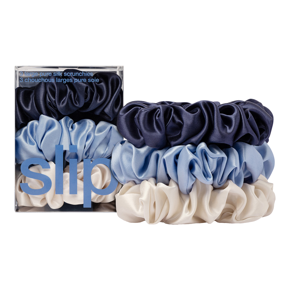 Large Pure Silk Scrunchies Set