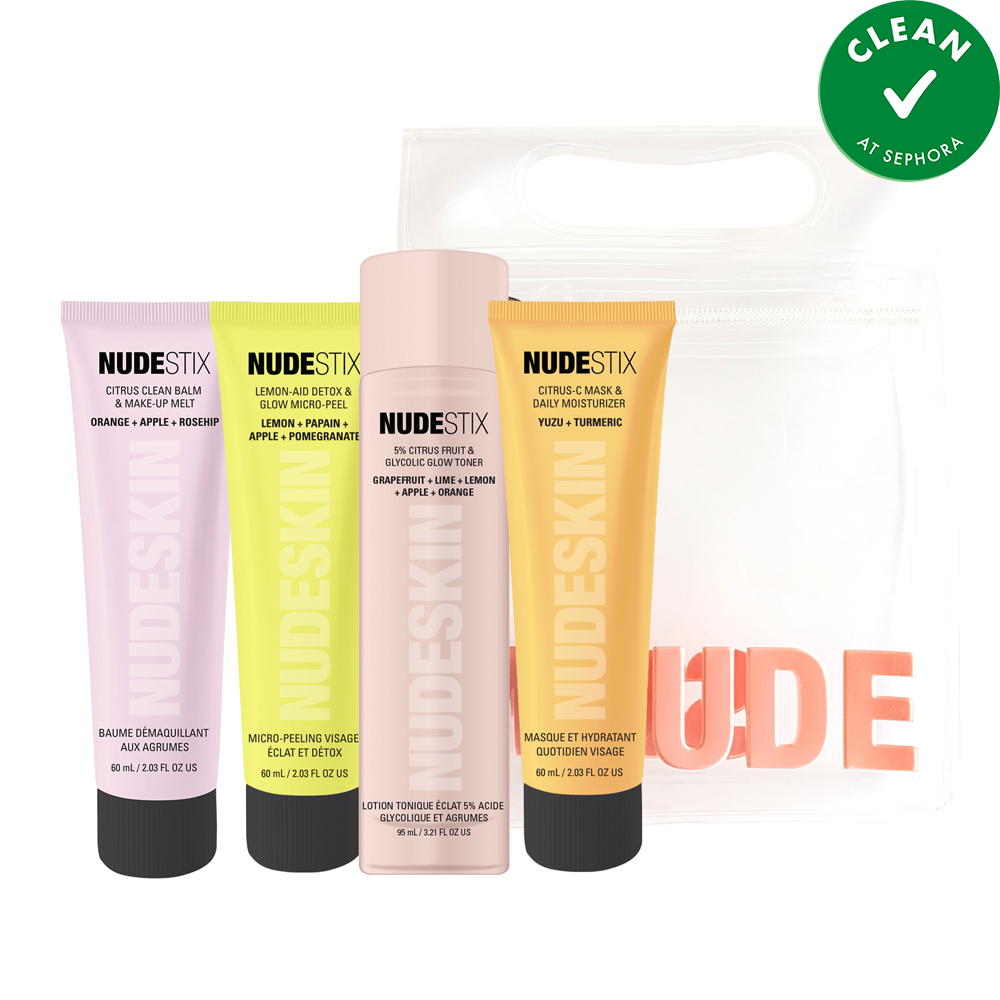 Nudeskin 4-Step Citrus Renew Set For Makeup