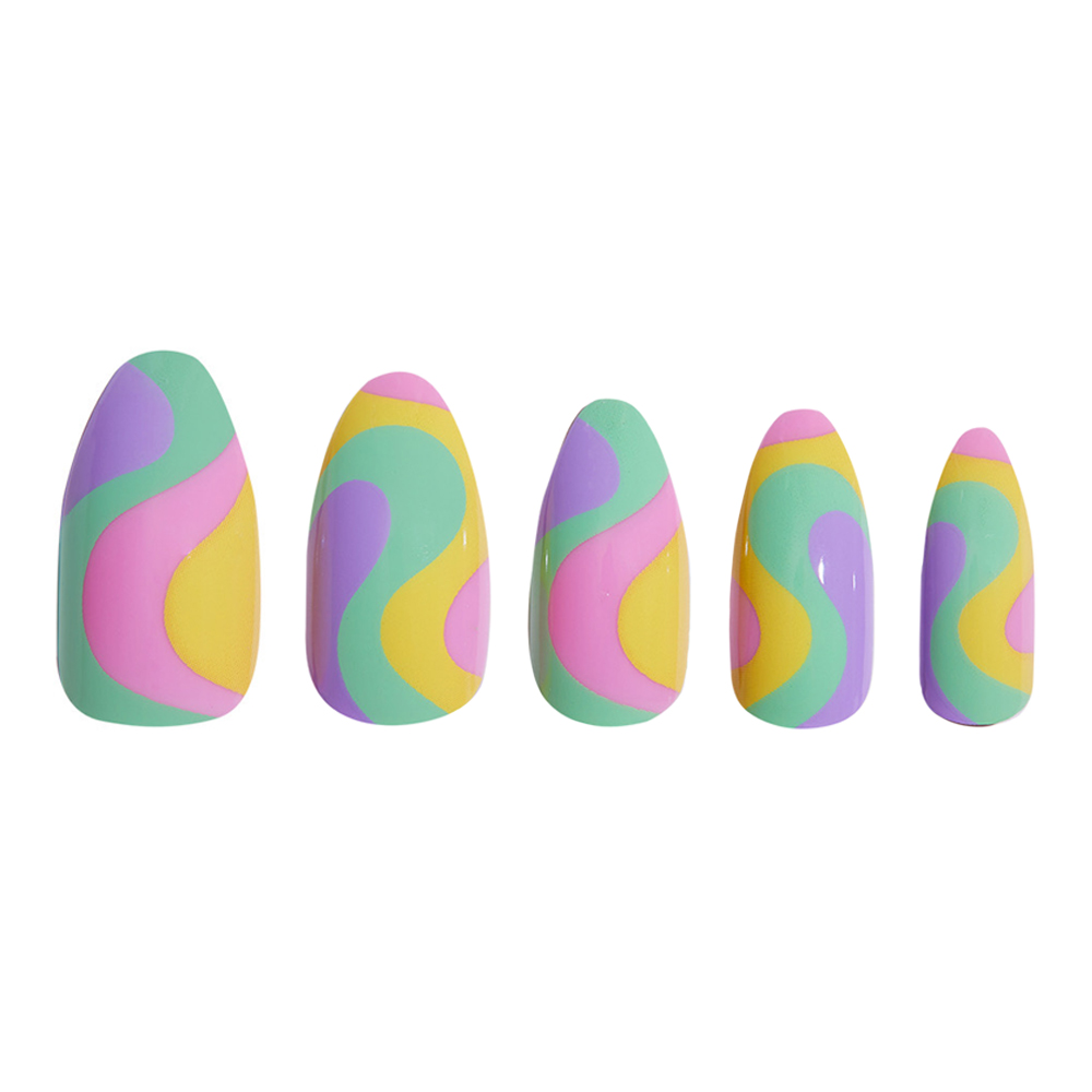 Swirly Press On Nails