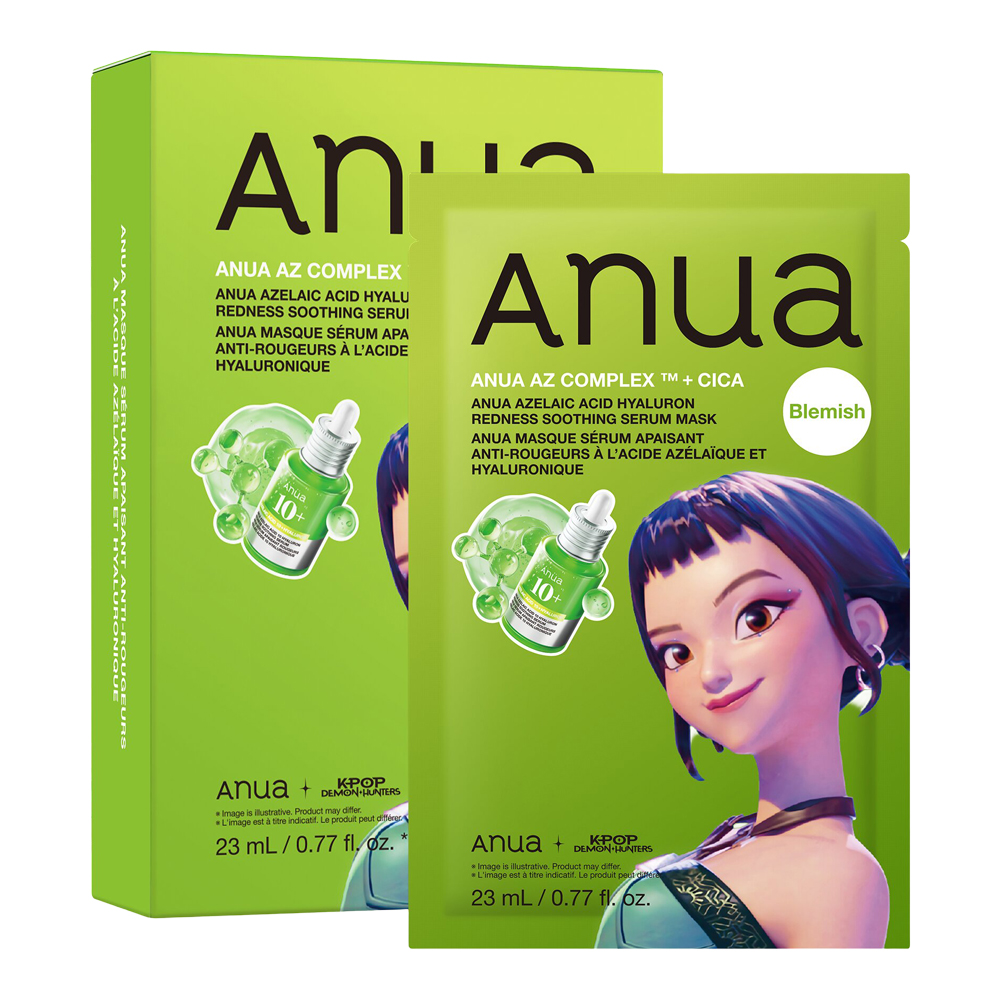 K-POP Demon Hunters X Anua Azelic Acid Hyaluron Redness Soothing Serum Mask