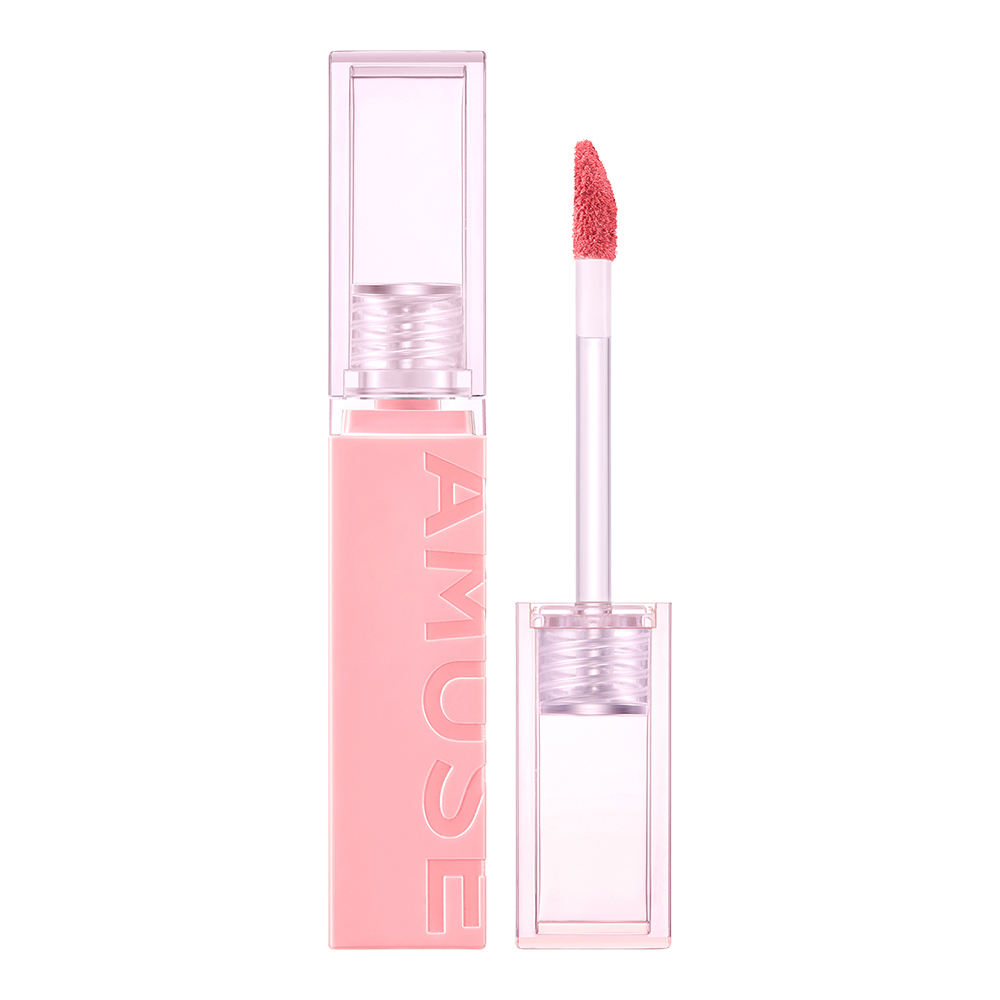 Amuse Chou Velvet Lip Tint – Koreanischer Matt Lippenstift, Vegan, Samtig, Langanhaltend (07 FALLING BLOSSOMS)