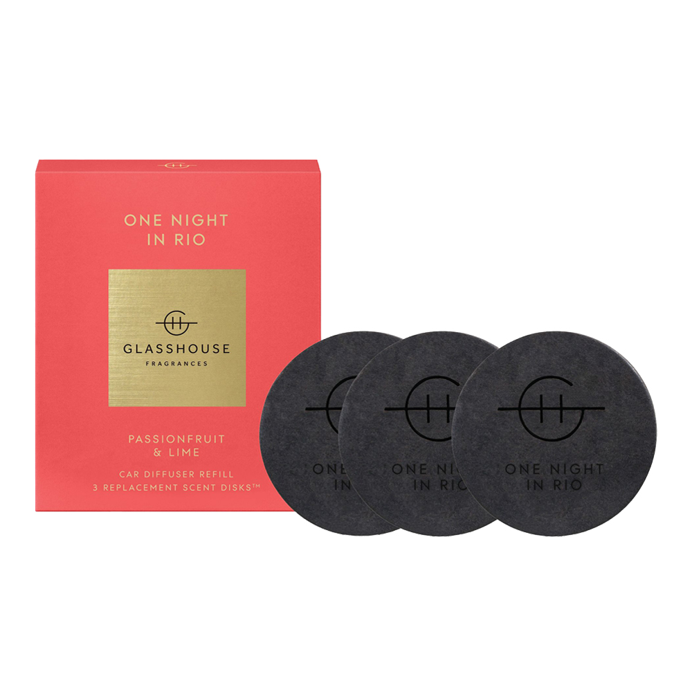 One Night In Rio Passionfruit & Lime Car Diffuser Refills Kit