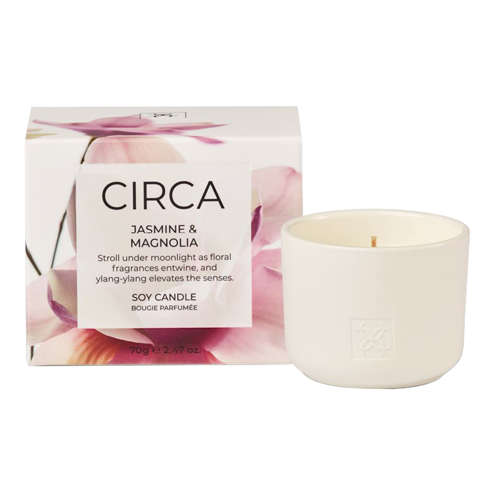 Jasmine & Magnolia Scented Soy Candle