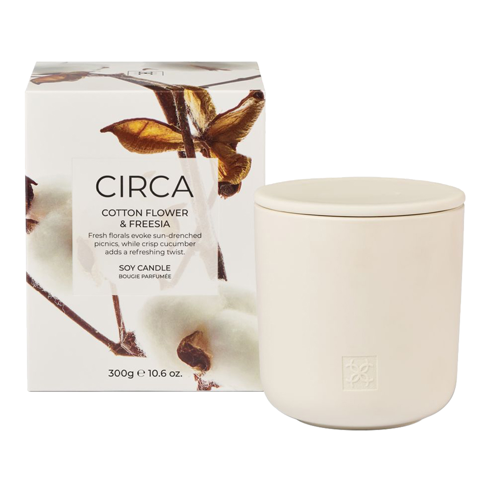 Cotton Flower & Freesia Soy Candle