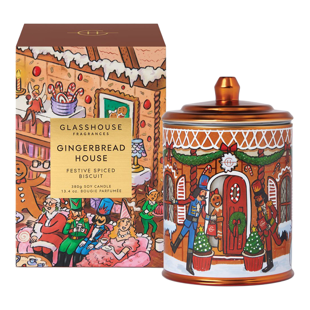 Gingerbread House Festive Spiced Biscuit Soy Candle (Holiday Limited Edition)