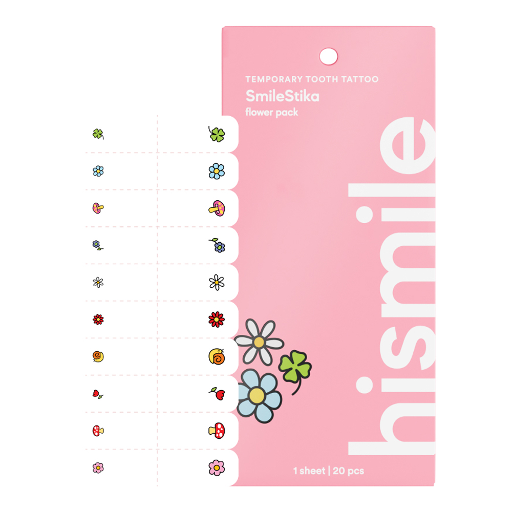 Temporary Tooth Tattoo SmileStika Flower Pack