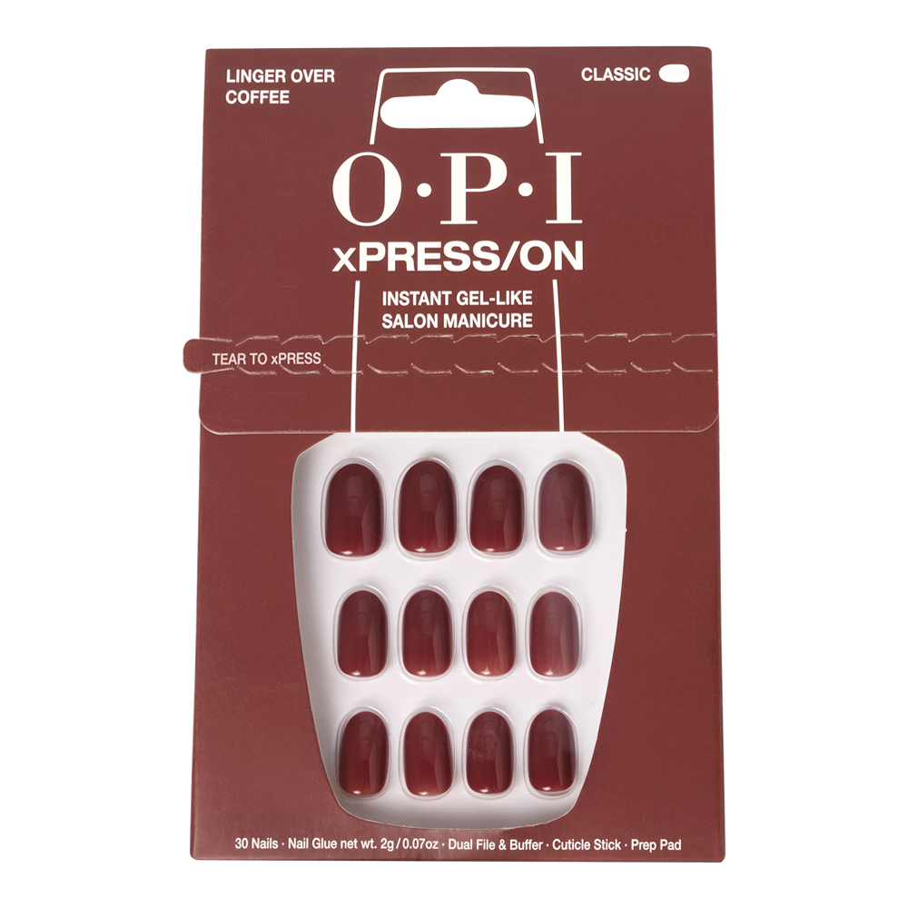 Linger Over Coffee Dark xPRESS/ON Instant Gel-Like Salon Manicure