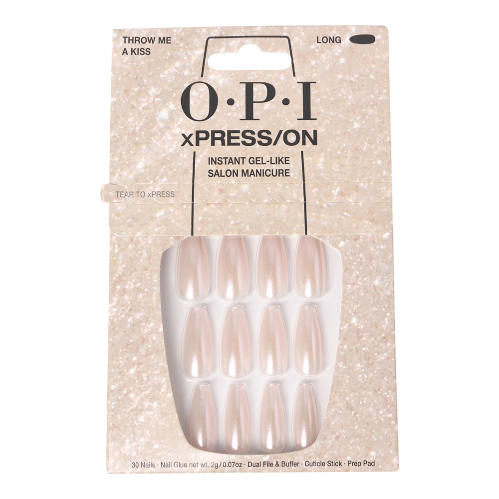 Throw Me a Kiss Long xPRESS/ON Instant Gel-Like Salon Manicure