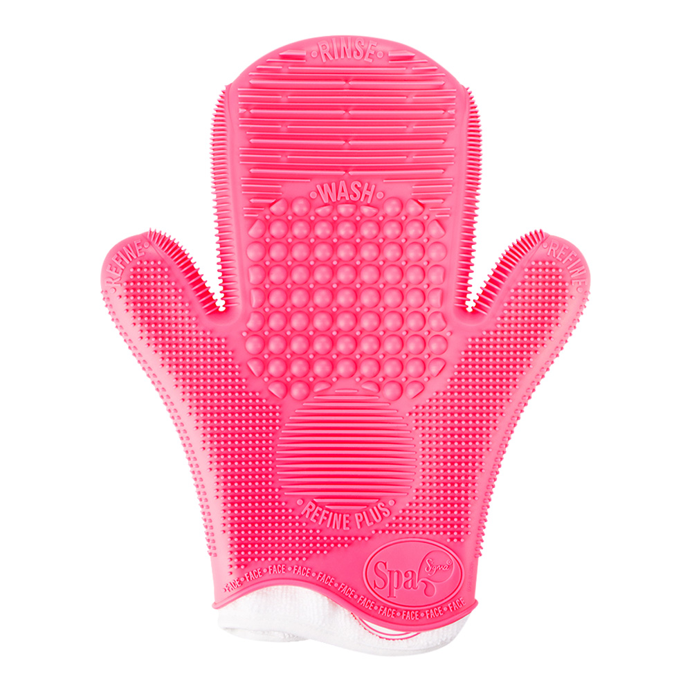 2X Sigma Spa® Brush Cleaning Glove - Pink