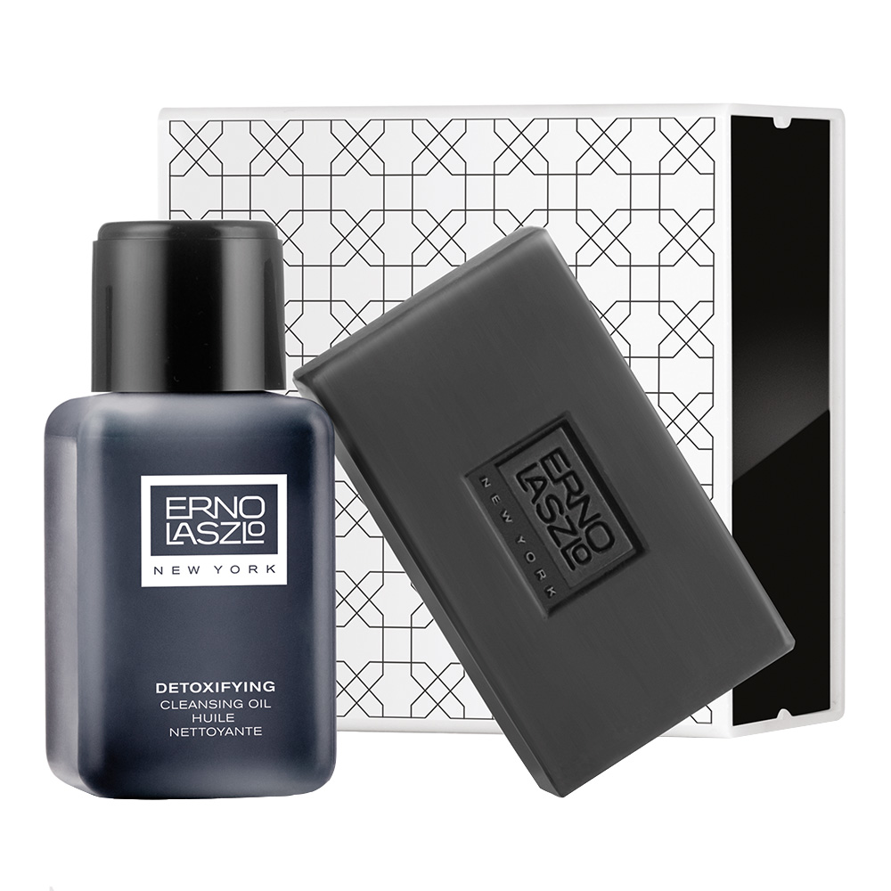 Detoxifying Cleansing Set - Detoxifying Double Cleanse Travel Set (Exfoliate & Detox)